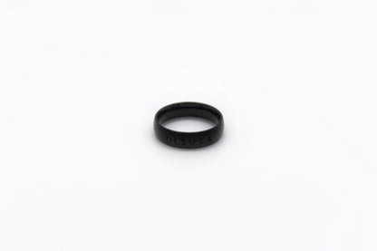 Black Stainless Steel Blank Ring.