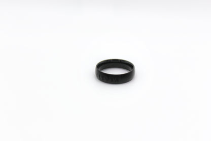 Black Stainless Steel Blank Ring.