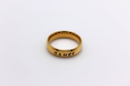 Gold Stainless Steel Ring