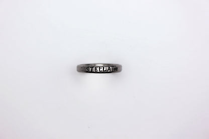 Polished Beveled Edge Stainless Steel Ring.