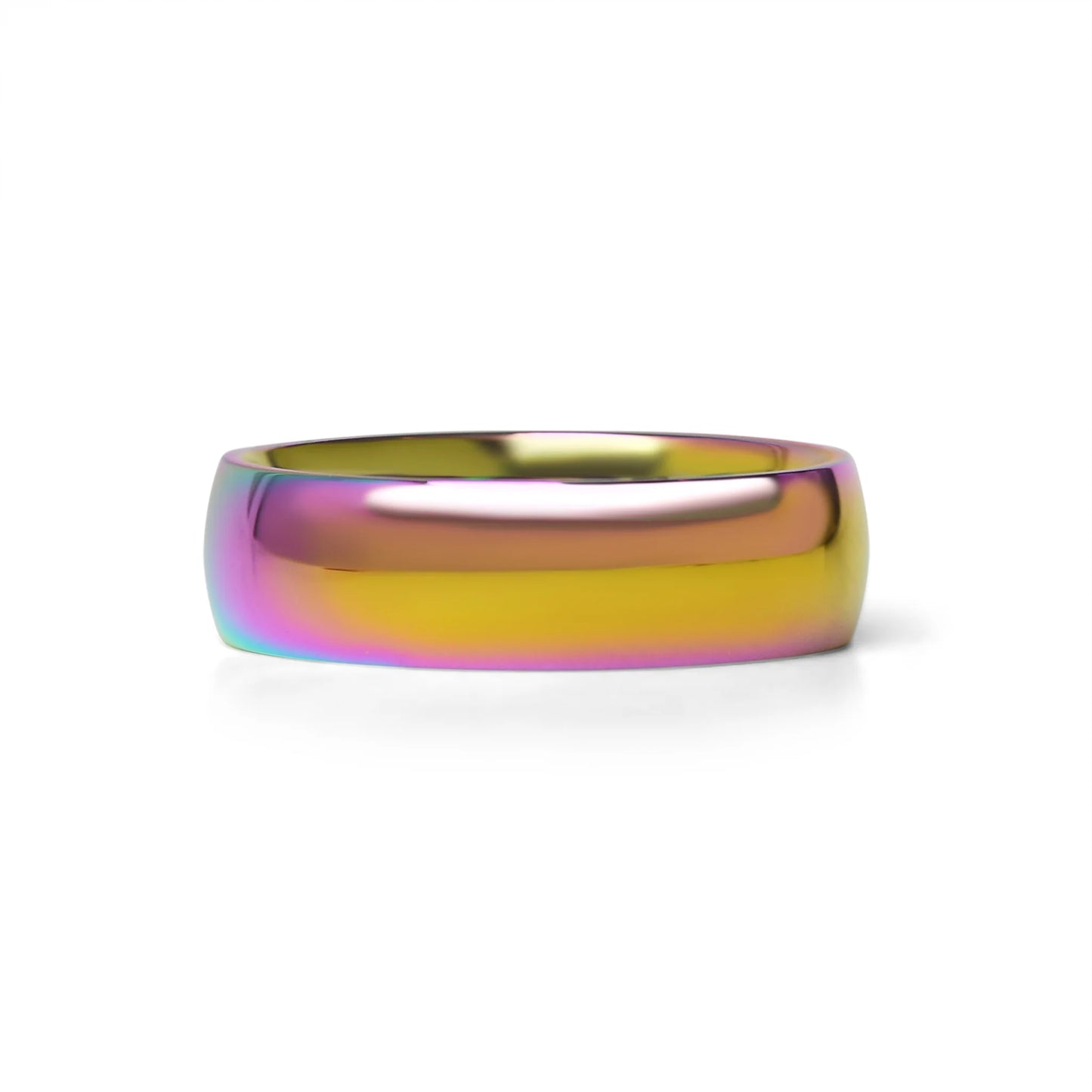 Rainbow Stainless Steel Blank Ring